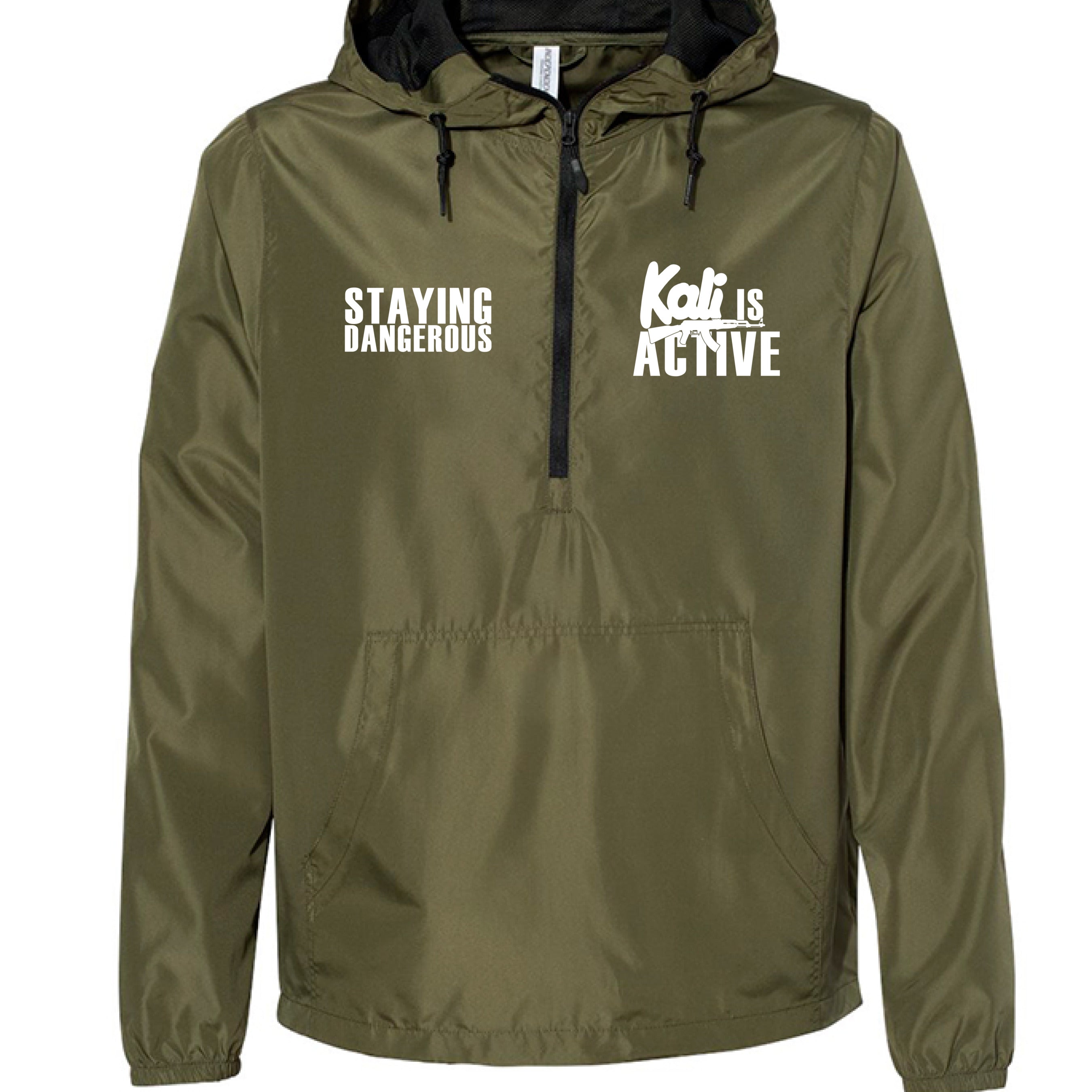 Army/ Black Zipper - FRONT